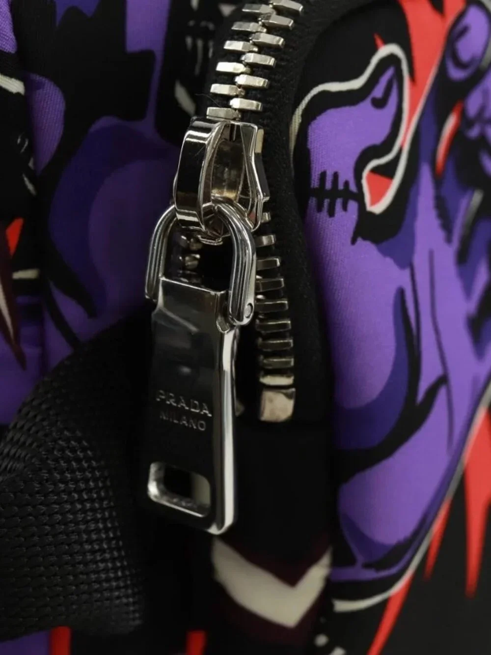 PRADA Universal Studio Collaboration Frankenstein Bag Nylon Purple